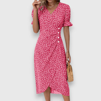 Lily | Ditsy Floral Midi Dress