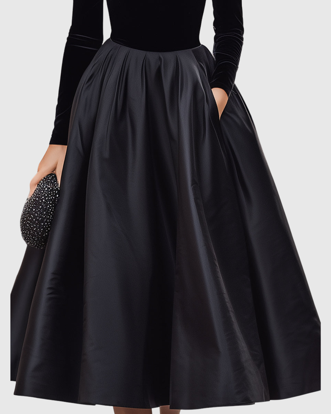 Violet | Elegant Velvet Midi Dress