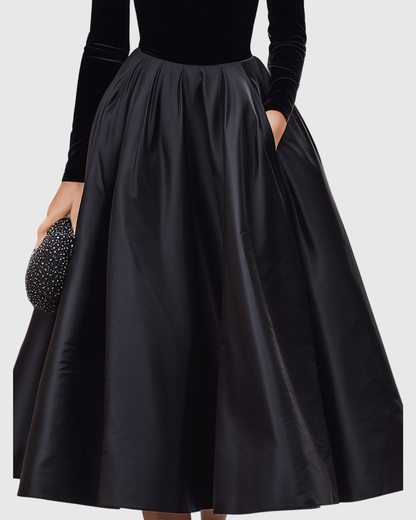 Violet | Elegant Velvet Midi Dress