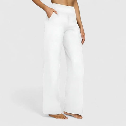 Nora | High Waist Wide Leg Pull On Pants