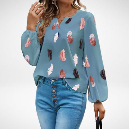 Demi | Comfortable Print Lightweight Blouse