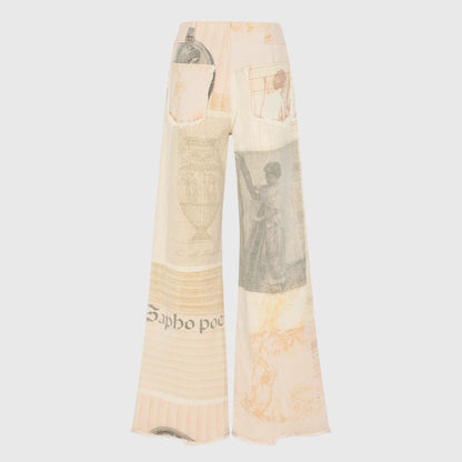 Peyton | Artistic Print Wide Leg Jeans