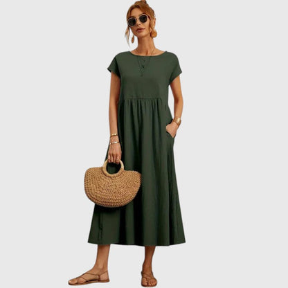 Piper | Casual Midi Dress With Pockets