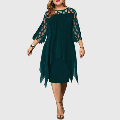 Diana | Elegant Plus Size Midi Dress