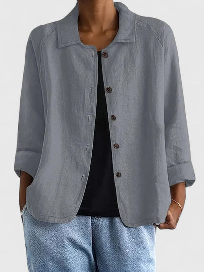 Amber | Relaxed Button Front Shirt