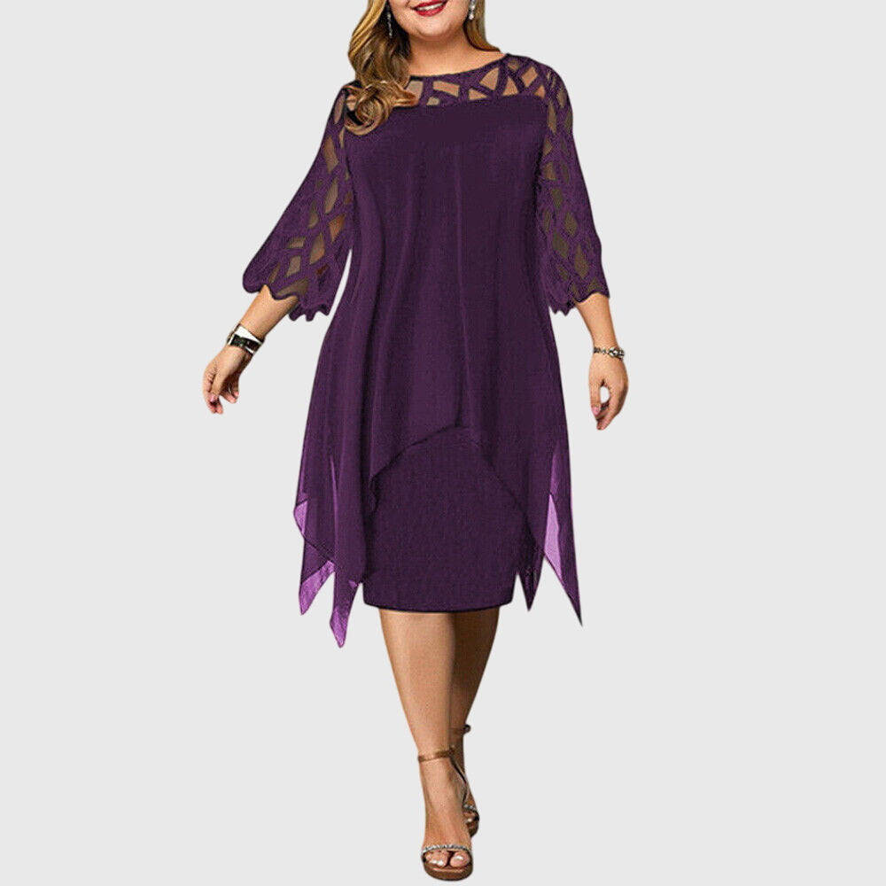 Diana | Elegant Plus Size Midi Dress