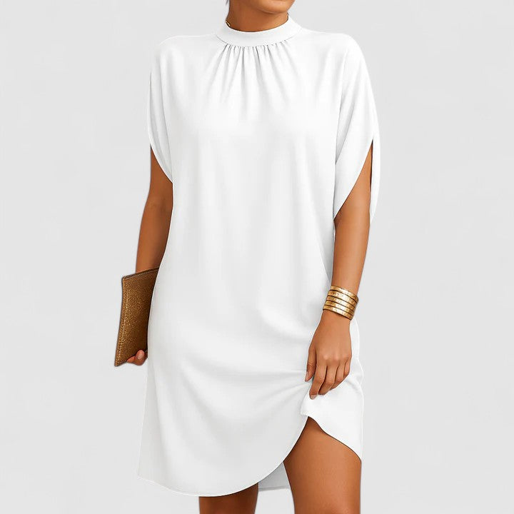 Skylar | Elegant Mock Neck Mini Dress