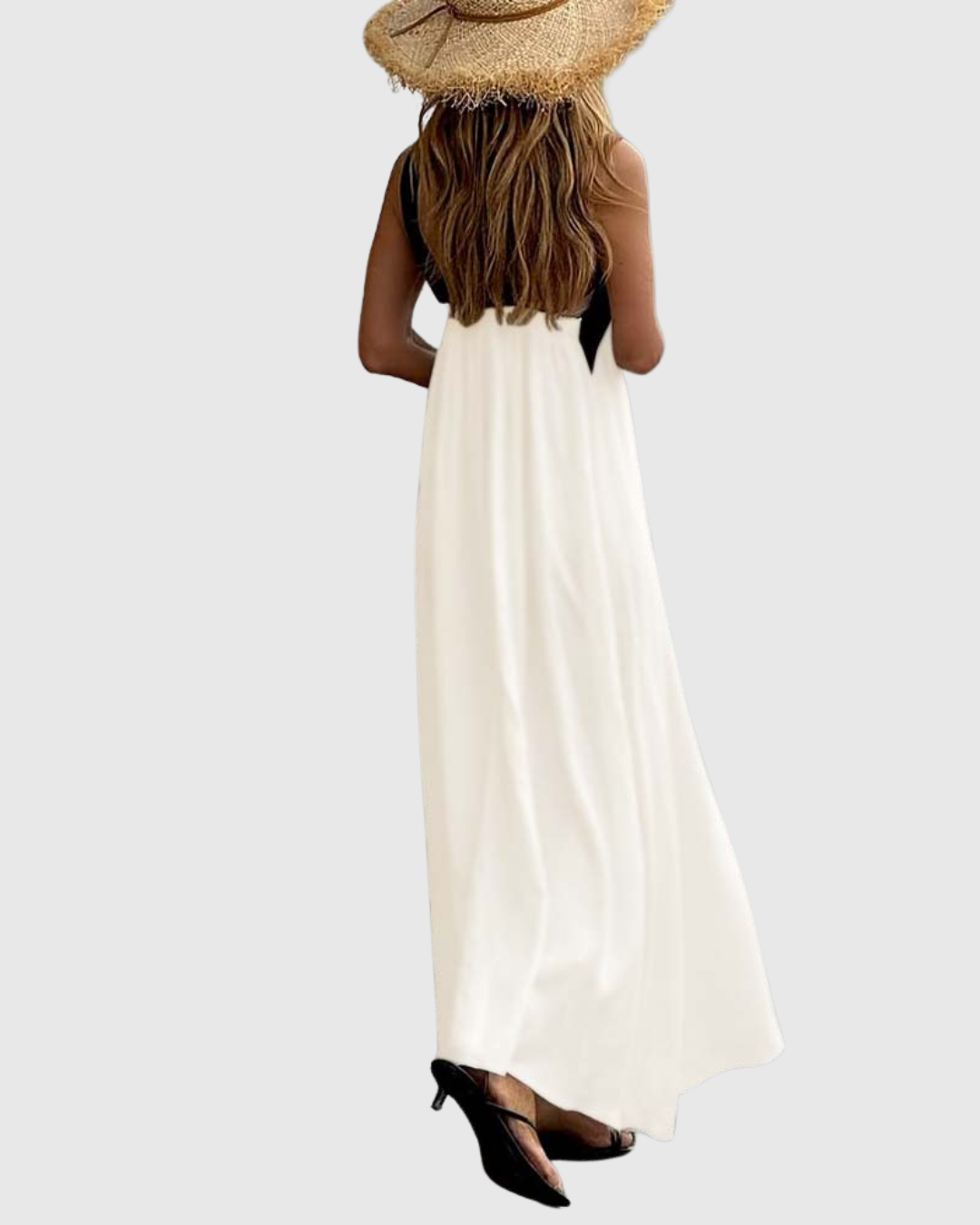 Chloe | Cross-Neck Halter Maxi Dress