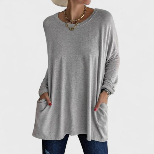 Nora | Oversized Long Sleeve Tunic Top