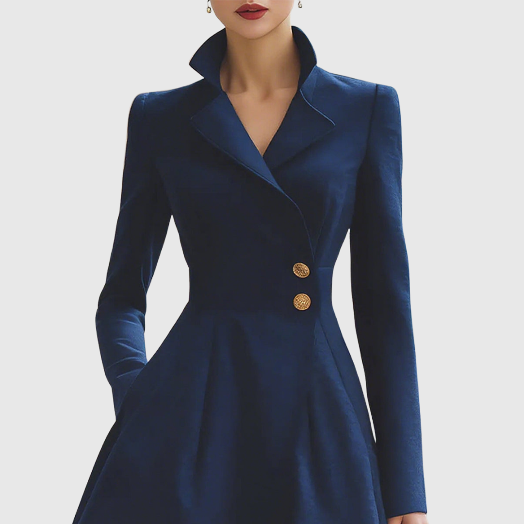 Scarlett | Tailored A-Line Coat Midi Dress
