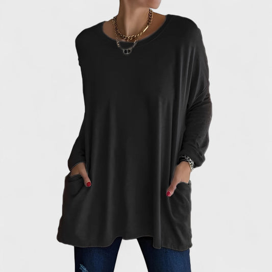 Nora | Oversized Long Sleeve Tunic Top
