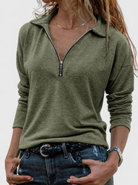 Riley | Comfortable Collar Long Sleeve Top