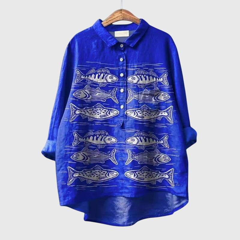 Jade | Animal Print Blouse Shirt