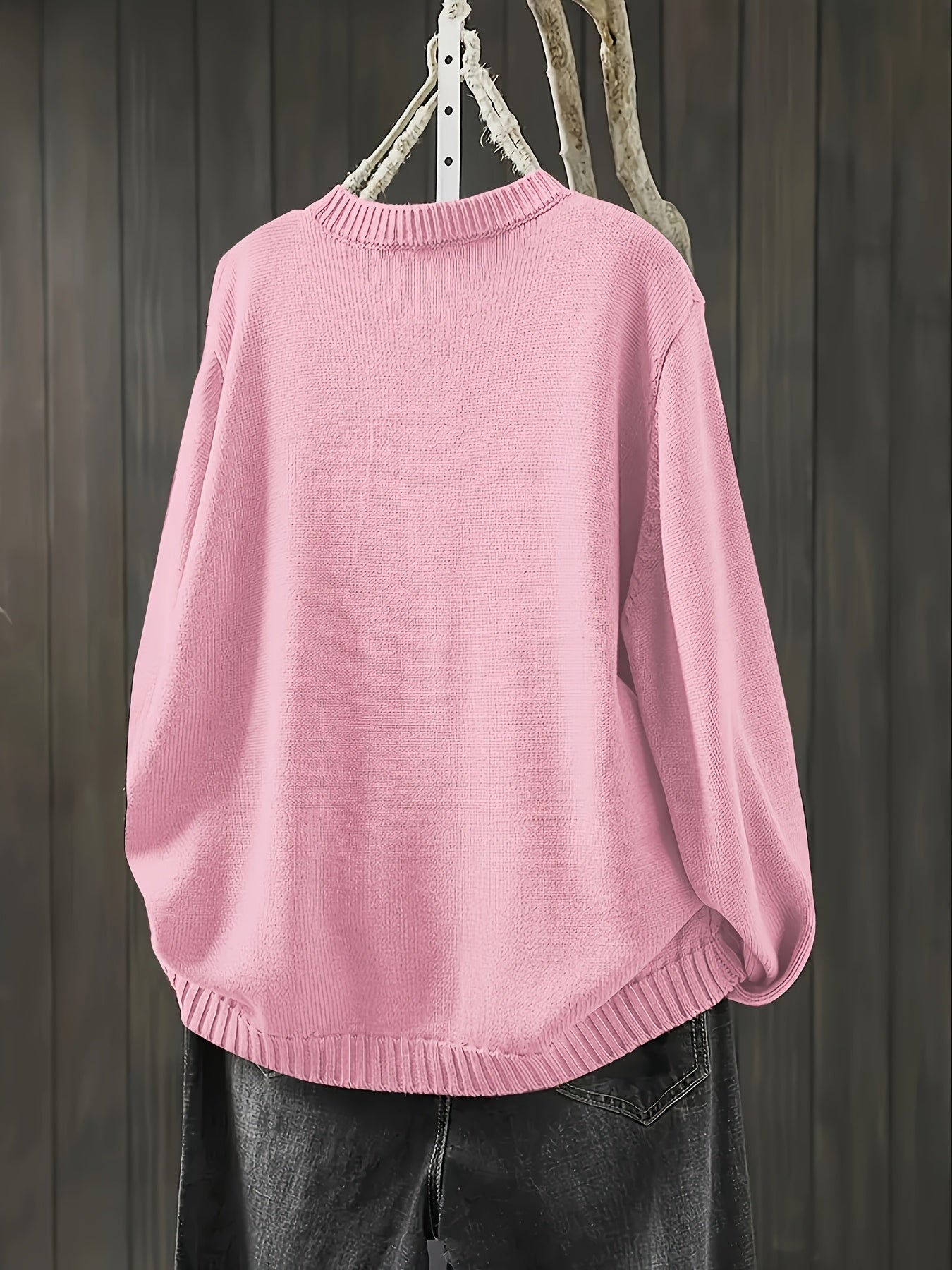 Lily | Multicolor Button Crew Neck Cardigan
