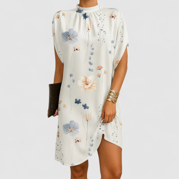 Skylar | Elegant Mock Neck Mini Dress