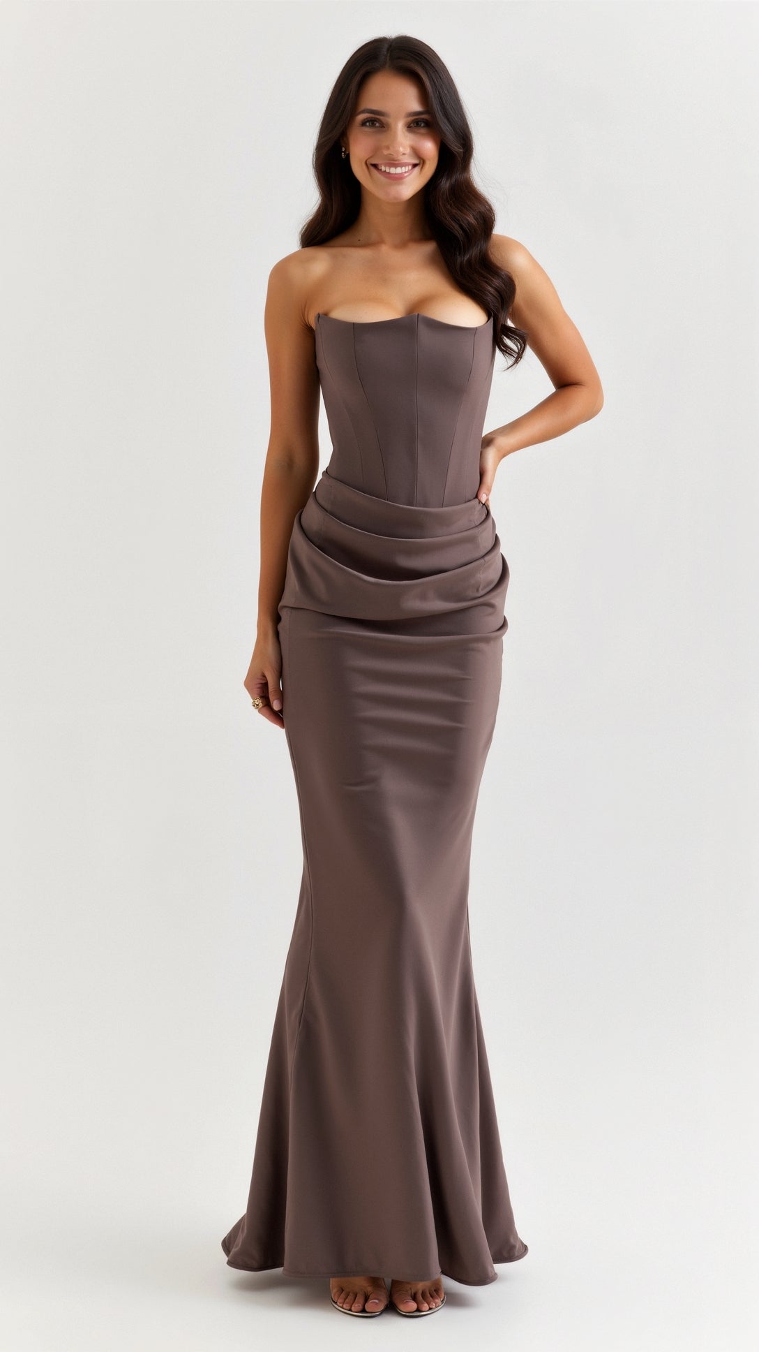 Ava | Corset Maxi Dress for Wedding Guest