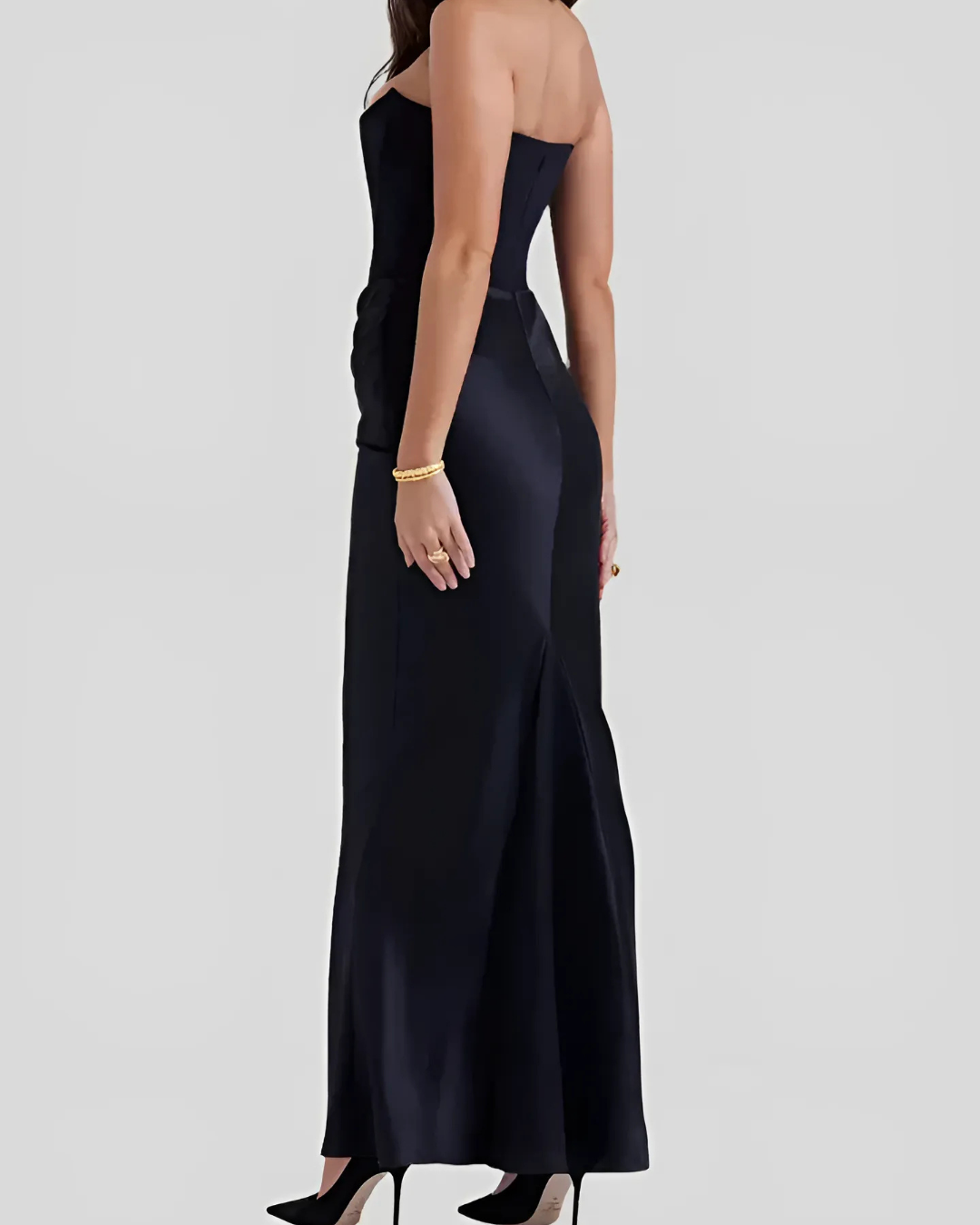 Sofia | Strapless Corset Maxi Dress for Wedding Guest