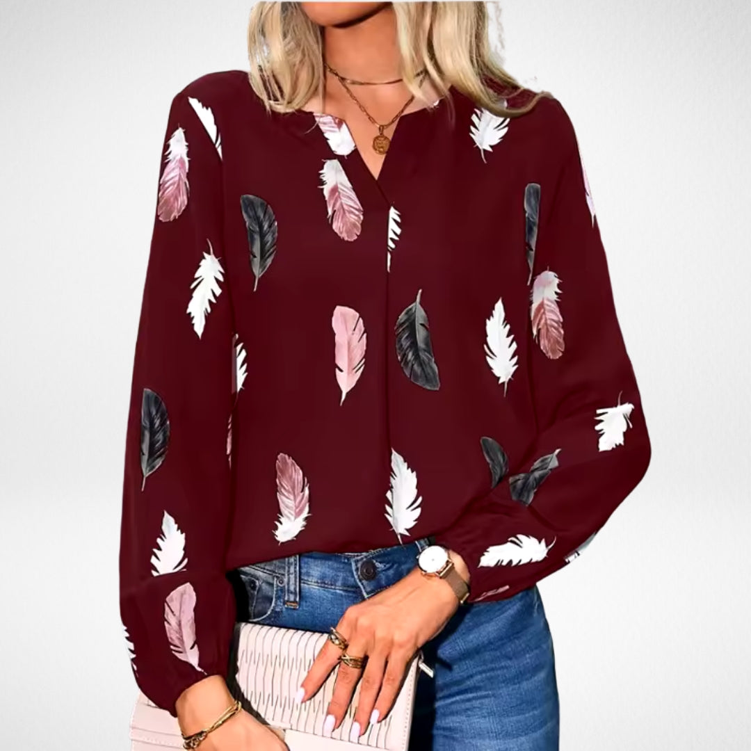 Demi | Comfortable Print Lightweight Blouse