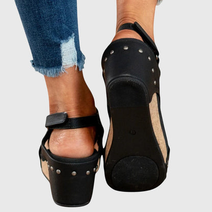 Riley | Orthopedic Cork Wedge Sandals