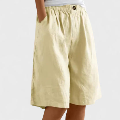 Nora | Comfortable Wide-Leg Bermuda Shorts