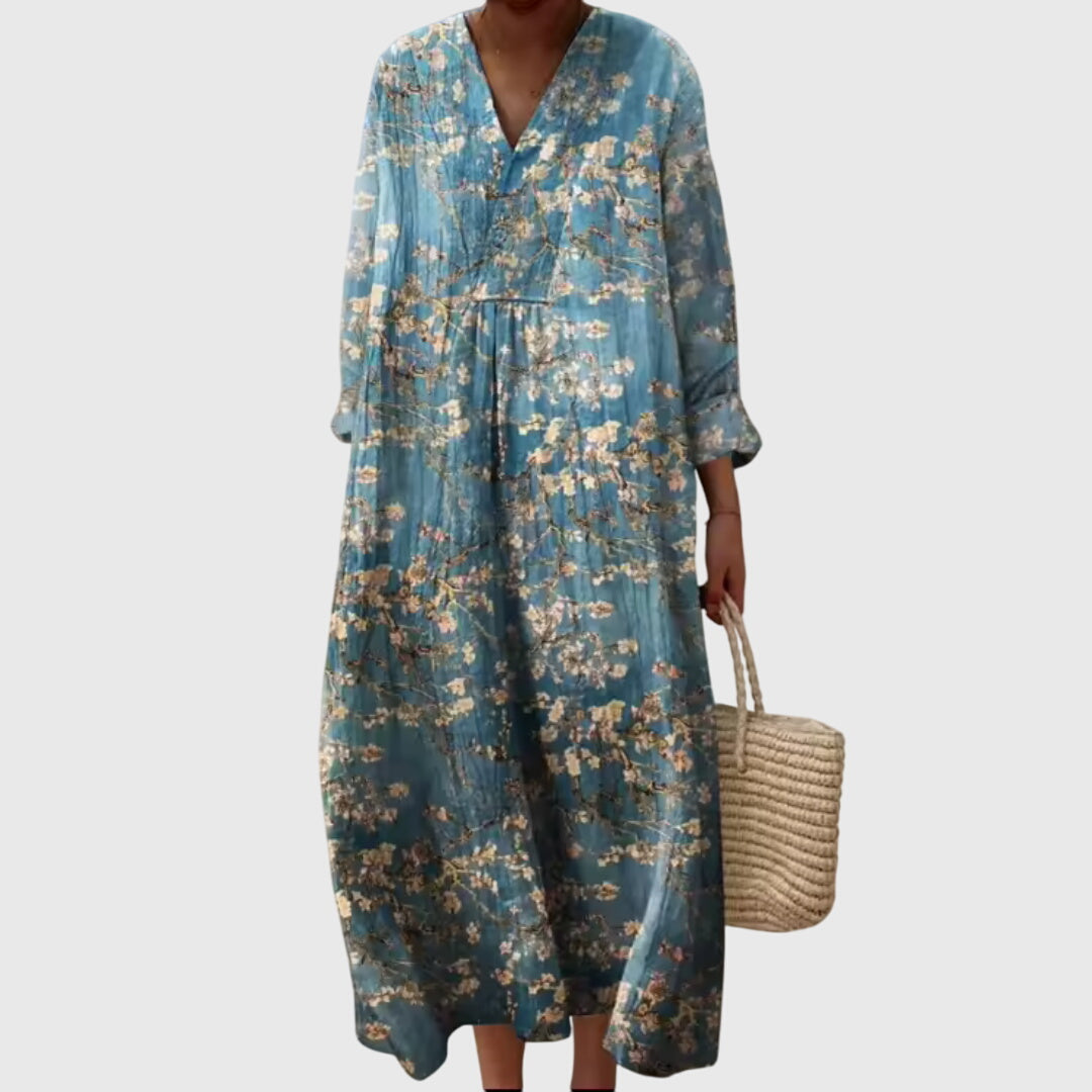 Jade | Boho V-Neck Casual Maxi Dress