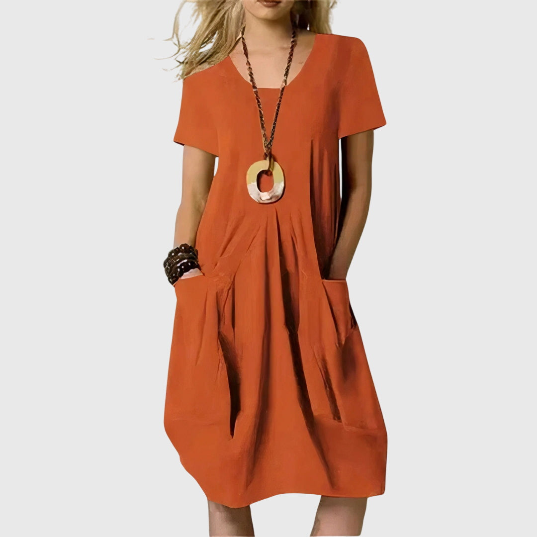 Ruby | Casual Midi Dress With Pockets
