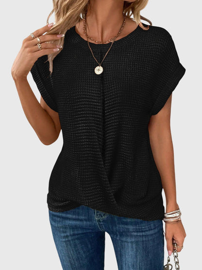 Scarlett | Sophisticated Knitted Top With Crew Neck