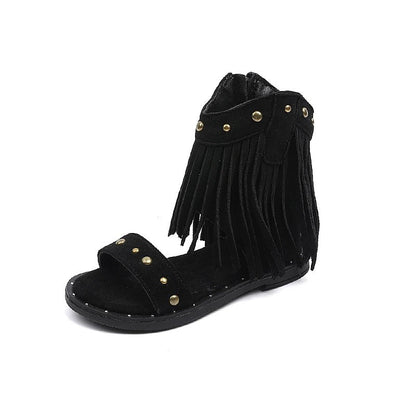 Ava | Studded Flat Gladiator Sandal Boots