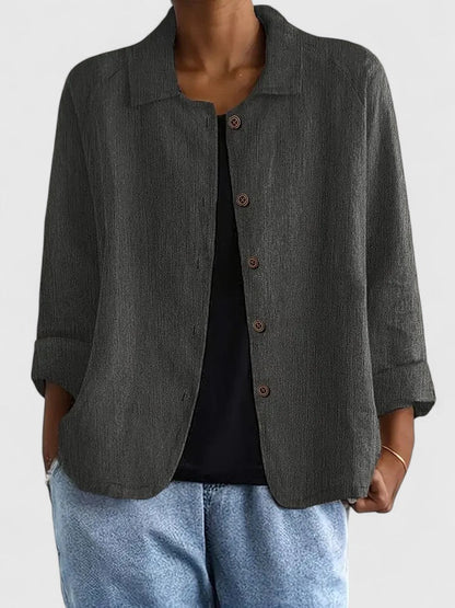 Amber | Relaxed Button Front Shirt