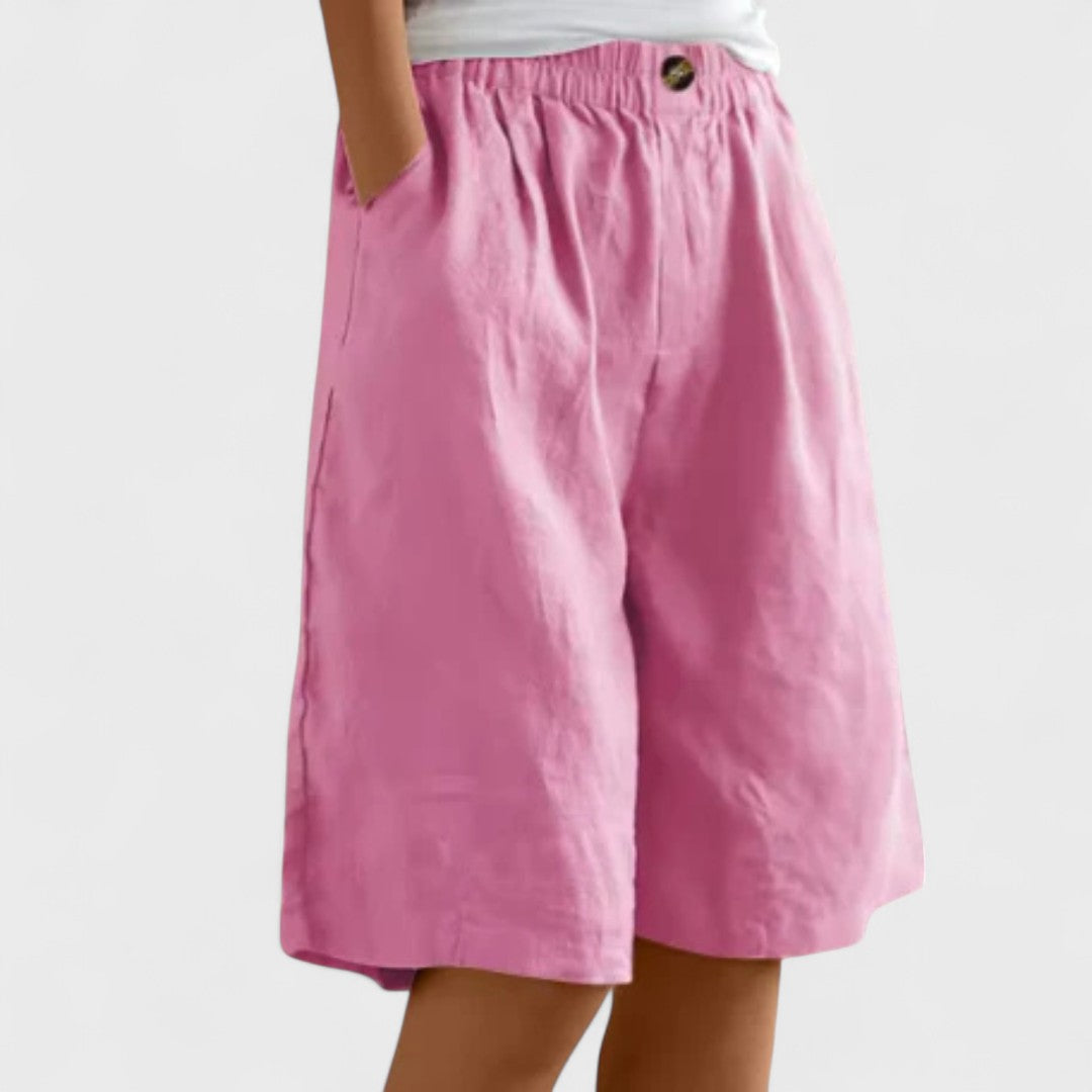 Nora | Comfortable Wide-Leg Bermuda Shorts