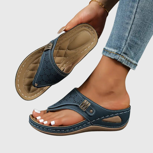 Luna | Orthopedic Thong Wedge Sandals