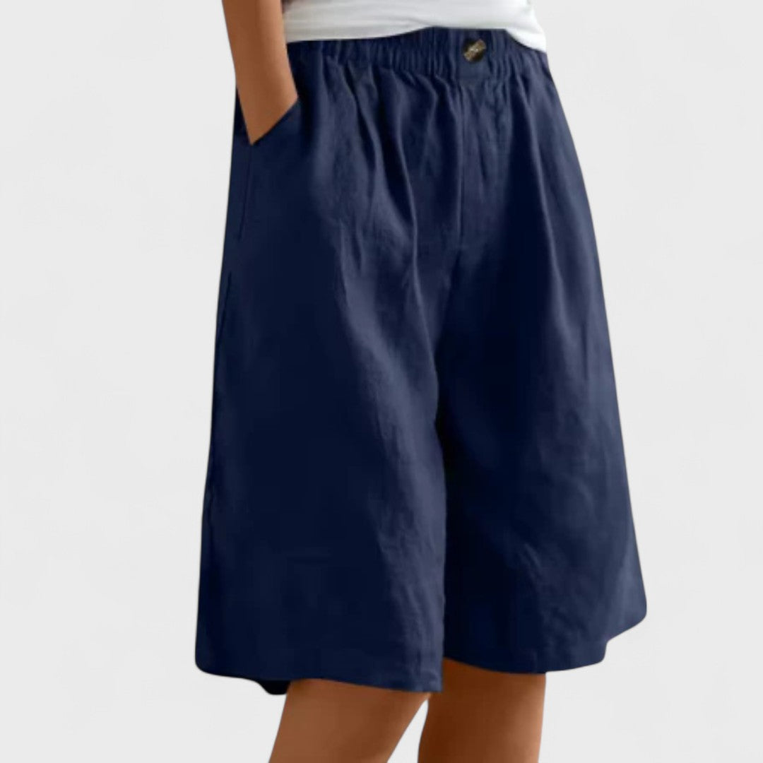 Nora | Comfortable Wide-Leg Bermuda Shorts