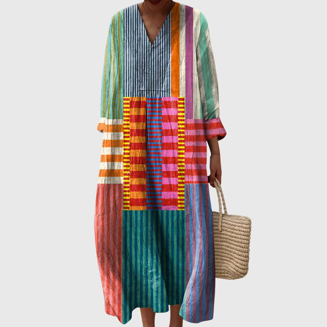 Jade | Boho V-Neck Casual Maxi Dress