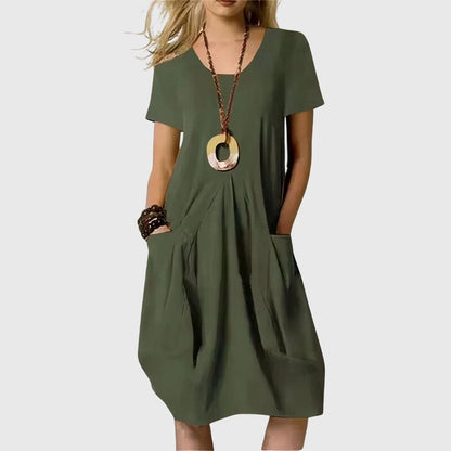 Ruby | Casual Midi Dress With Pockets