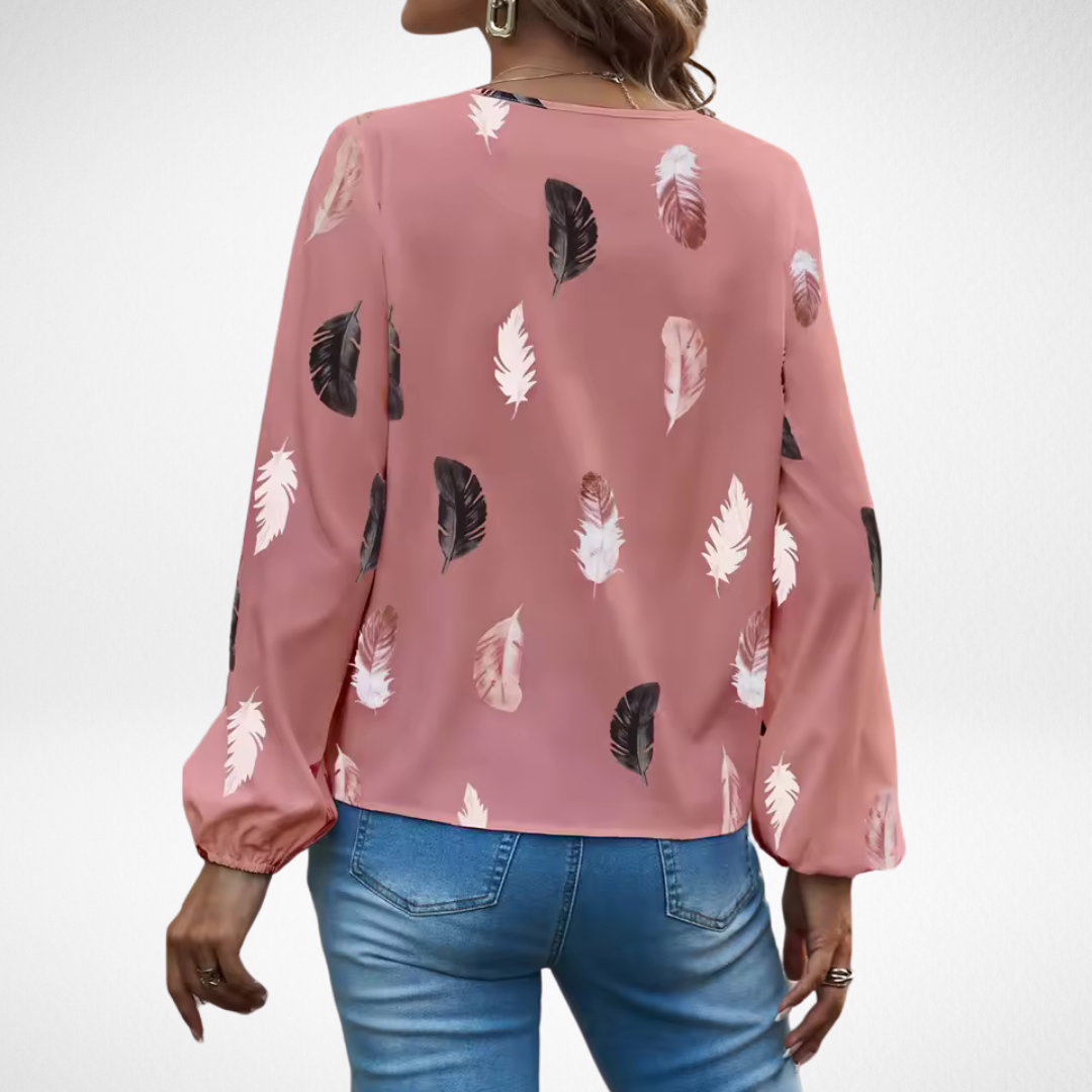 Demi | Comfortable Print Lightweight Blouse