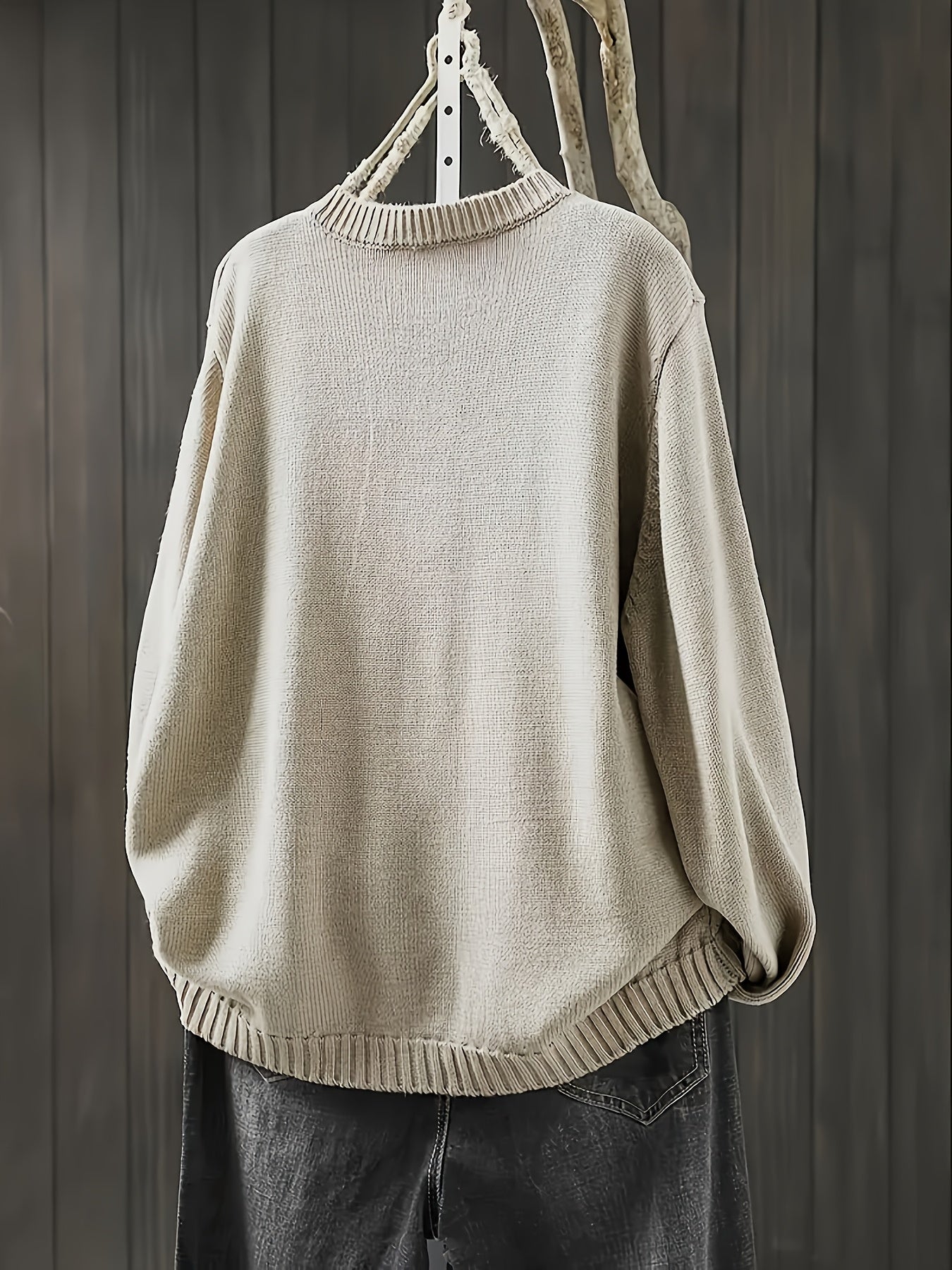 Lily | Multicolor Button Crew Neck Cardigan