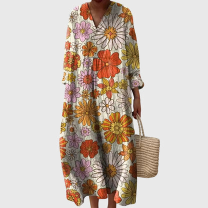 Jade | Boho V-Neck Casual Maxi Dress