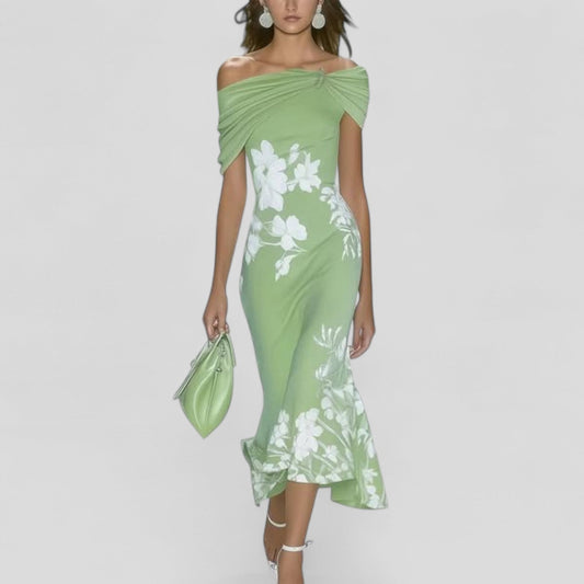 Ashley | Floral Midi Dress for Women