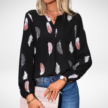 Demi | Comfortable Print Lightweight Blouse