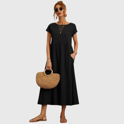 Piper | Casual Midi Dress With Pockets