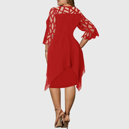 Diana | Elegant Plus Size Midi Dress