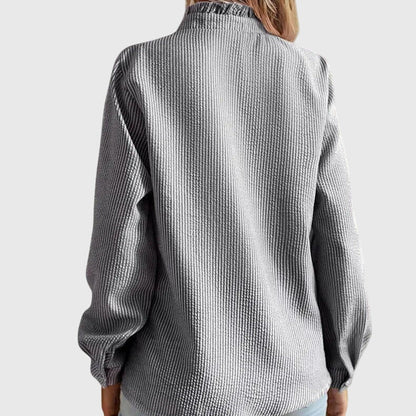 Addison | Classic Ruffle Collar Blouse