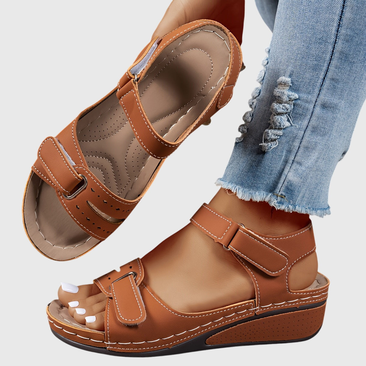 Addison | Comfortable Wedge Sandals with Arch Support