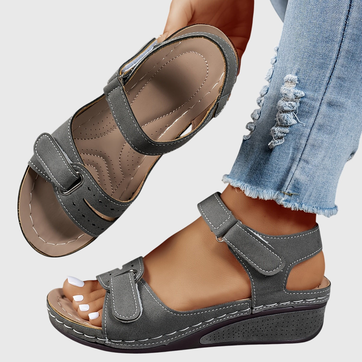 Addison | Comfortable Wedge Sandals with Arch Support