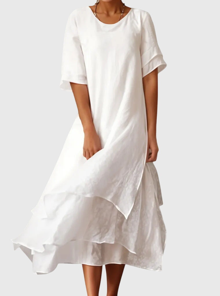 Addison | Elegant Relaxed Casual Midi Dress