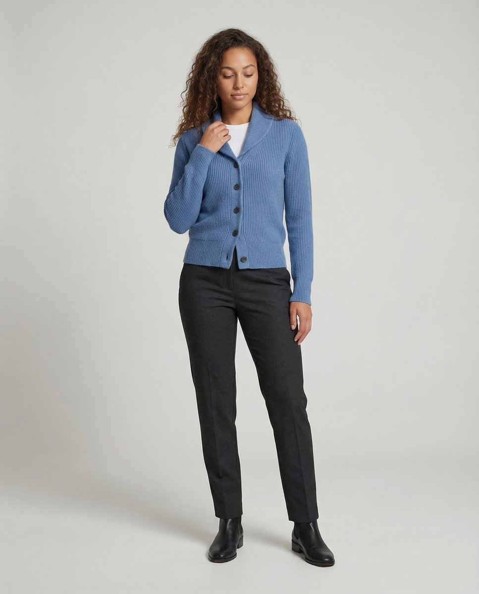 Addison | Shawl Collar Fitted Cardigan