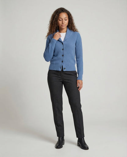 Addison | Shawl Collar Fitted Cardigan