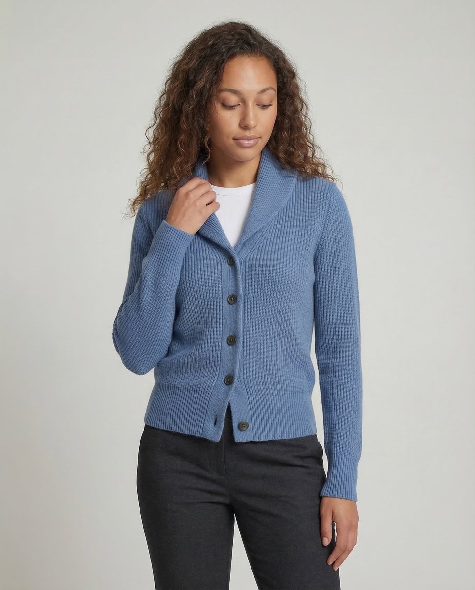 Addison | Shawl Collar Fitted Cardigan