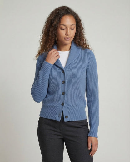 Addison | Shawl Collar Fitted Cardigan