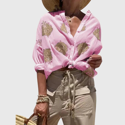 Amber | Elegant Embroidered Light Blouse